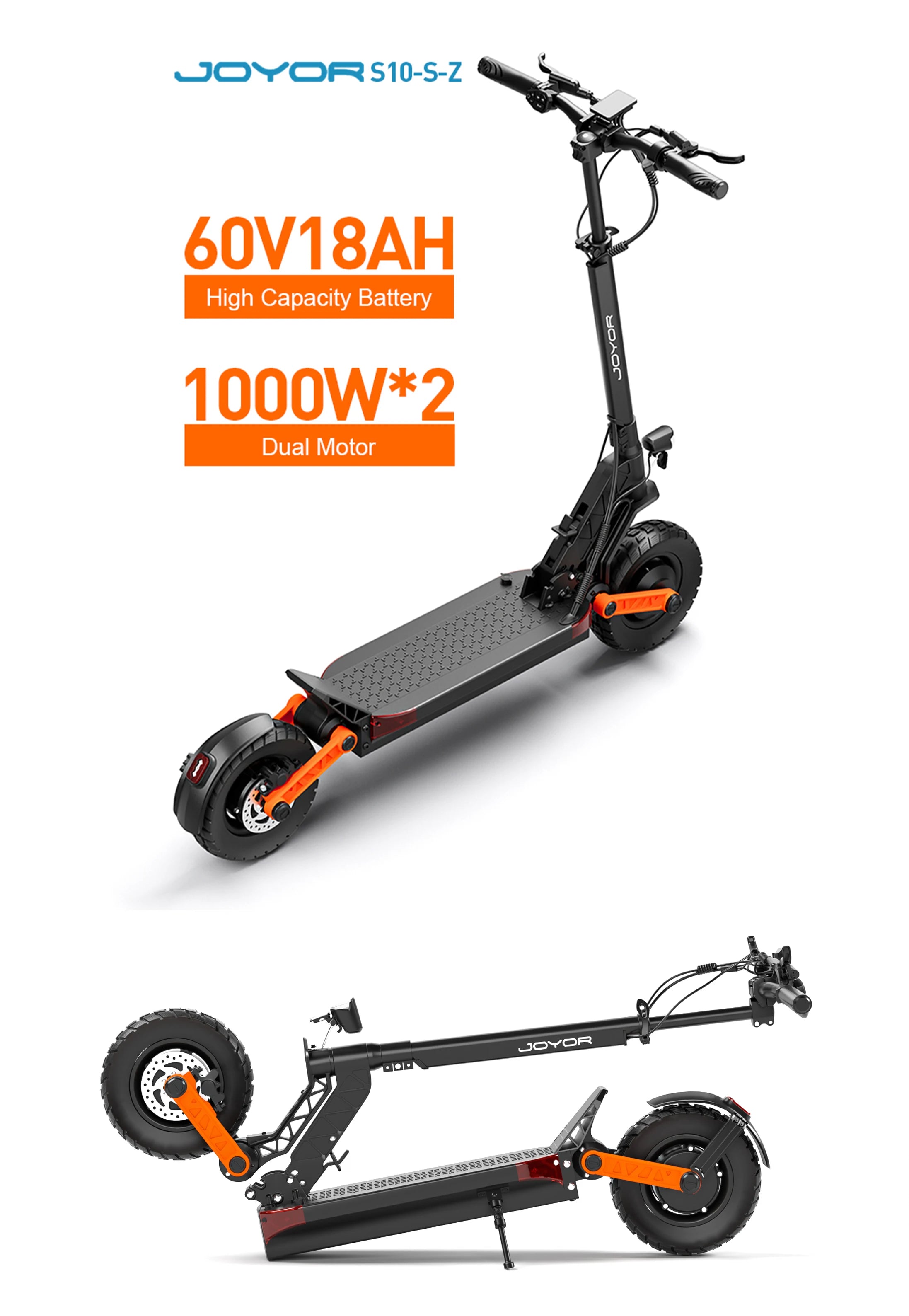 JOYOR S10-S-Z.  70-85km Autonomia